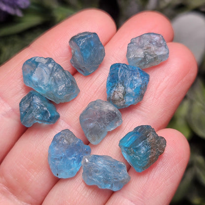 Blue Apatite Crystal, Raw Apatite Stone Specimen