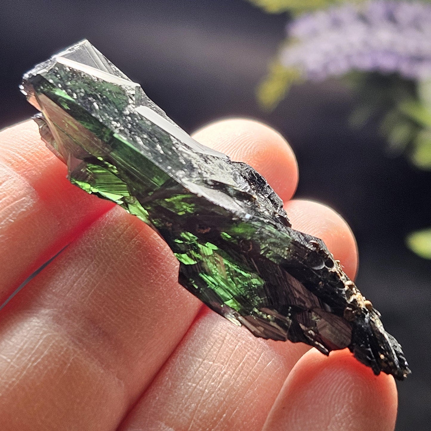 Vivianite Crystal Specimen 9.54g, Terminated Vivianite Crystal, Raw Blue