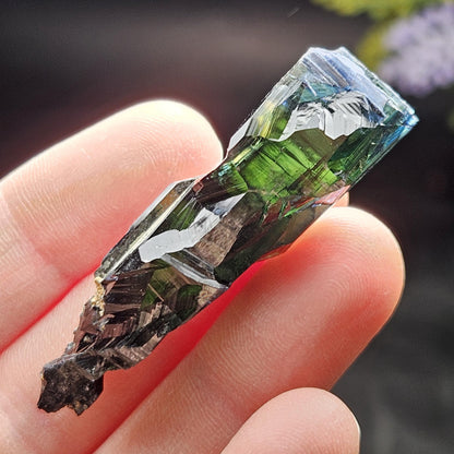 Vivianite Crystal Specimen 9.54g, Terminated Vivianite Crystal, Raw Blue