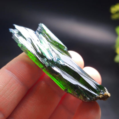 Vivianite Crystal Specimen 10.60g, Terminated Vivianite Crystal, Raw Blue