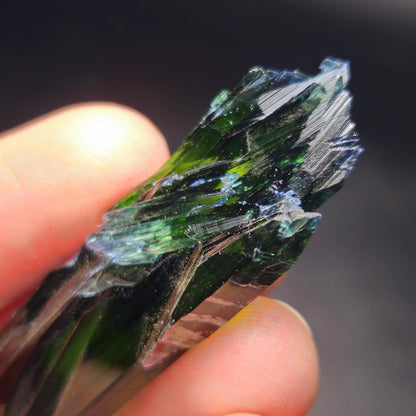 Vivianite Crystal Specimen 10.60g, Terminated Vivianite Crystal, Raw Blue