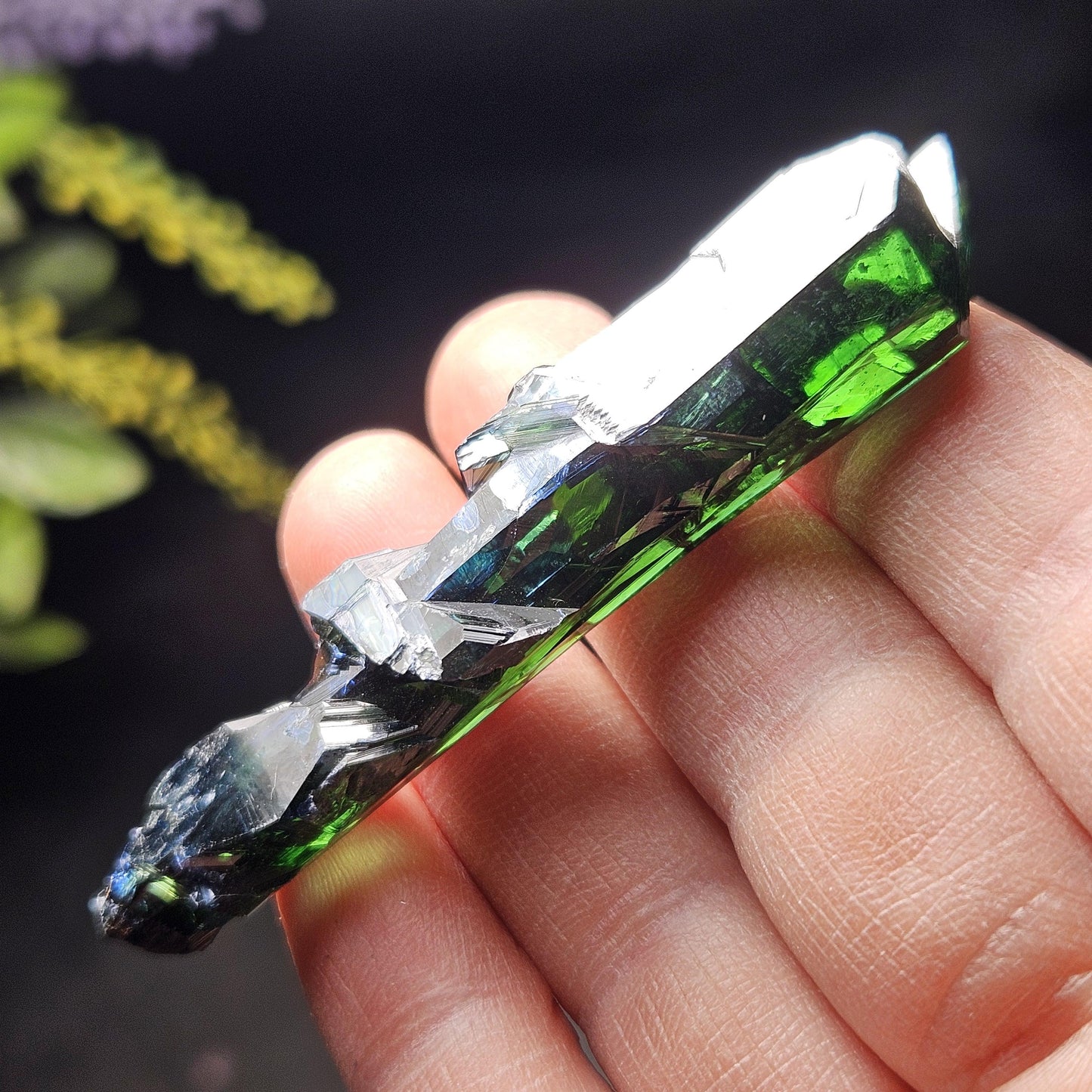 Vivianite Blade Crystal Specimen 14.50g, Terminated Vivianite Crystal, Raw Blue
