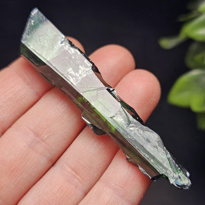 Vivianite Blade Crystal Specimen 14.50g, Terminated Vivianite Crystal, Raw Blue