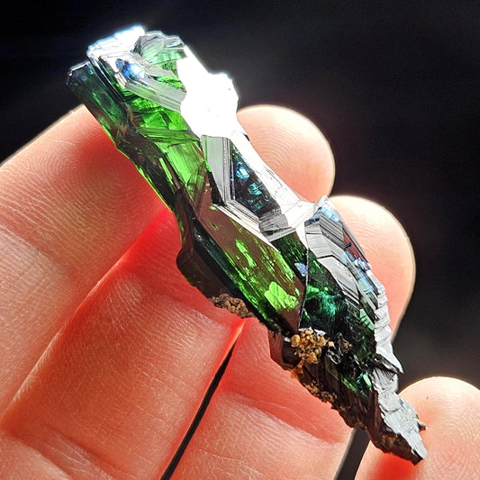 Vivianite Crystal Specimen 9.54g, Terminated Vivianite Crystal, Raw Blue