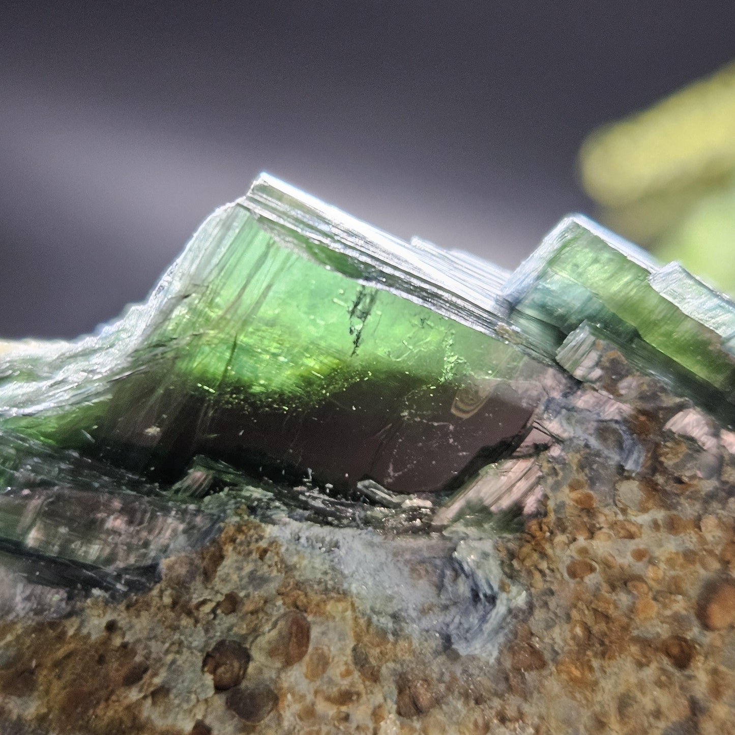 Vivianite Crystal Specimen 266g, Terminated Vivianite Crystal Cluster, Raw Blue
