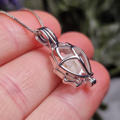 Phenacite Crystal Pendant, Phenacite Necklace, Phenacite Jewelry, Phenakite Pendant