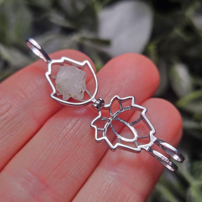 Phenacite Sterling Silver Pendant, Phenacite Necklace, Phenacite Jewelry, Phenakite Pendant, Phenacite Crystal