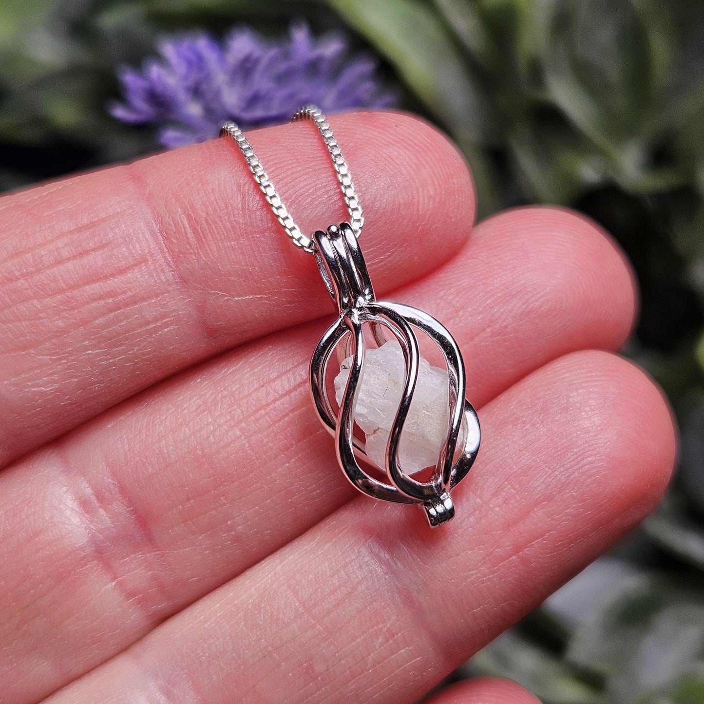 Sterling Silver Phenacite Crystal Pendant, Phenacite Necklace, Phenacite Jewelry, Phenakite Pendant