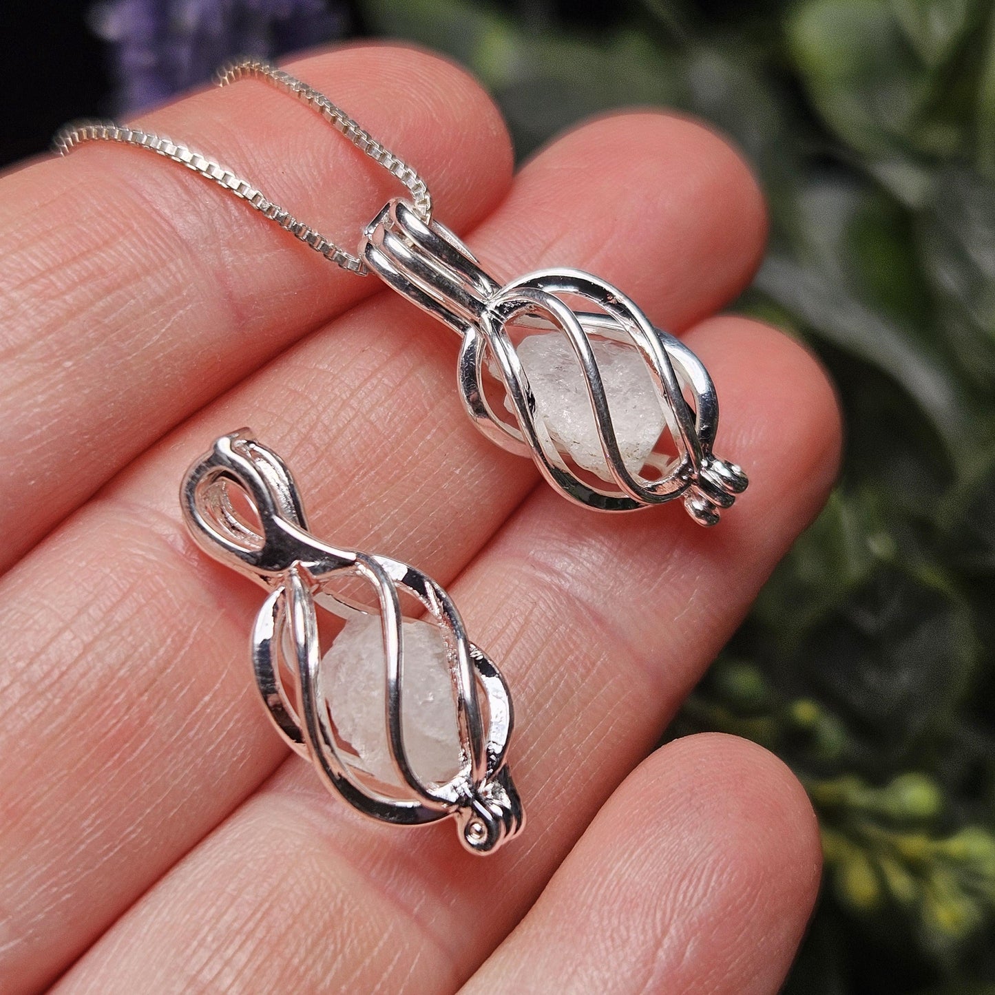 Phenacite Crystal Pendant, Phenacite Necklace, Phenacite Jewelry, Phenakite Pendant, Choose Silver Plated or Sterling Silver