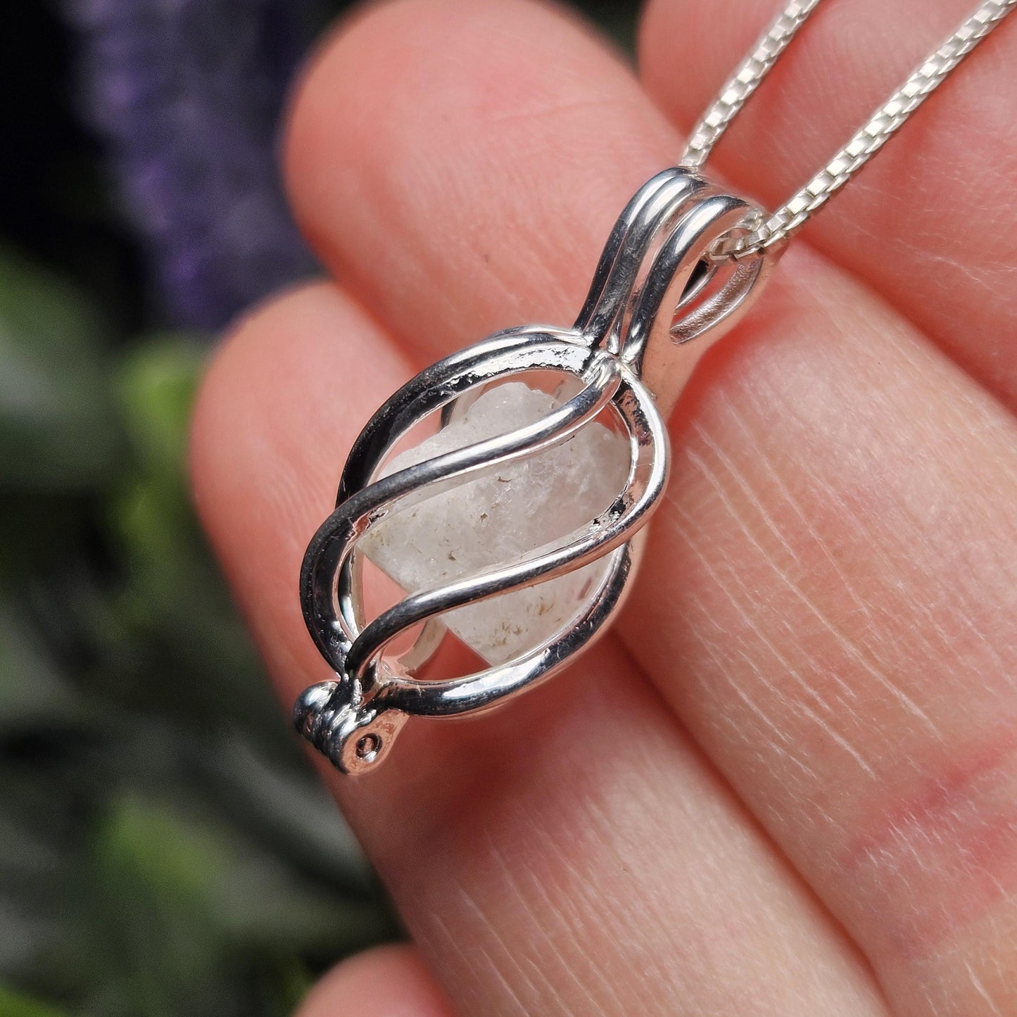 Phenacite Crystal Pendant, Phenacite Necklace, Phenacite Jewelry, Phenakite Pendant, Choose Silver Plated or Sterling Silver