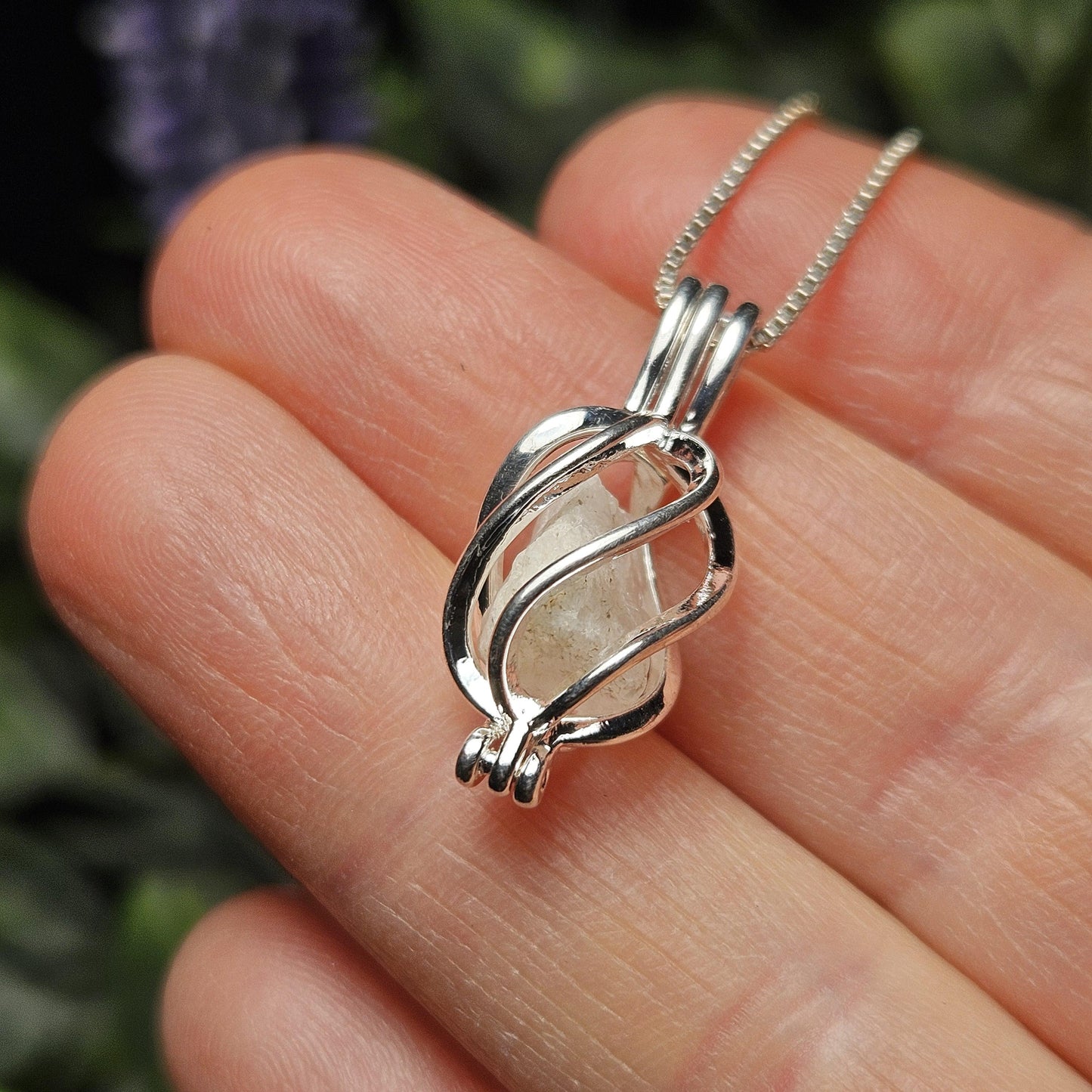 Phenacite Crystal Pendant, Phenacite Necklace, Phenacite Jewelry, Phenakite Pendant, Choose Silver Plated or Sterling Silver