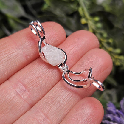 Phenacite Crystal Pendant, Phenacite Necklace, Phenacite Jewelry, Phenakite Pendant, Choose Silver Plated or Sterling Silver
