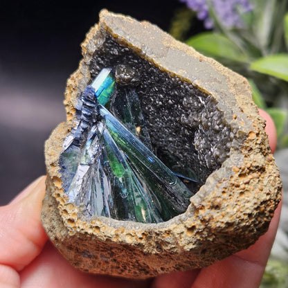 Vivianite Crystal Cluster 159g, Vivianite Specimen, Raw Blue
