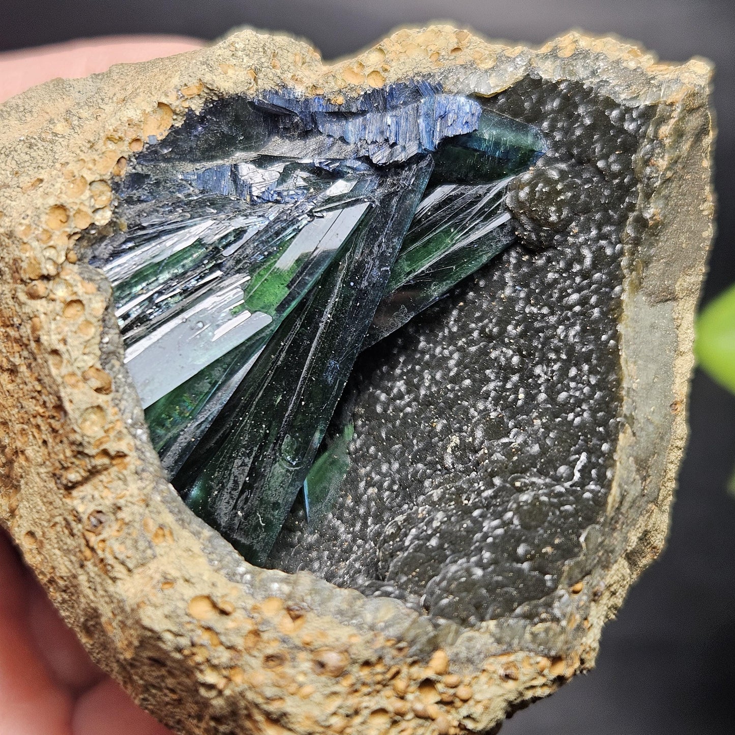 Vivianite Crystal Cluster 159g, Vivianite Specimen, Raw Blue