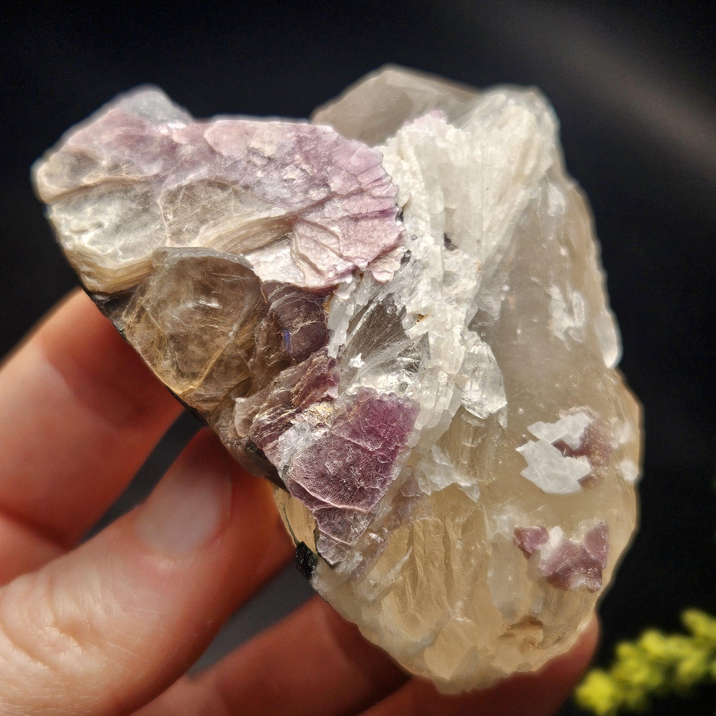 Blue Green Tourmaline in Quartz from Brazil 143.43g, Blue Black Green & Pink Raw Brazilian Tourmaline Specimen, Pink Tourmaline Crystal