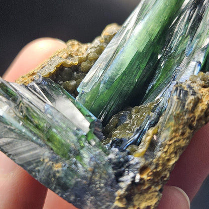 Vivianite Crystal Cluster 75.78g, Vivianite Specimen, Raw Blue