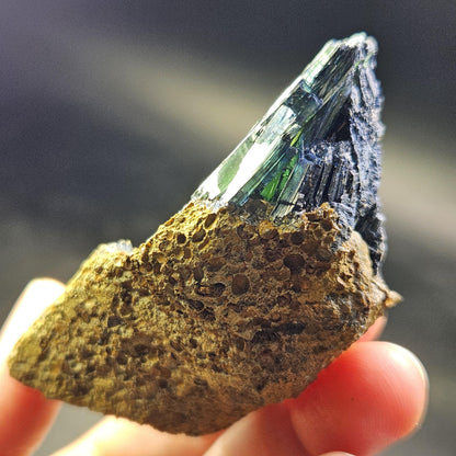 Vivianite Crystal Cluster 75.78g, Vivianite Specimen, Raw Blue
