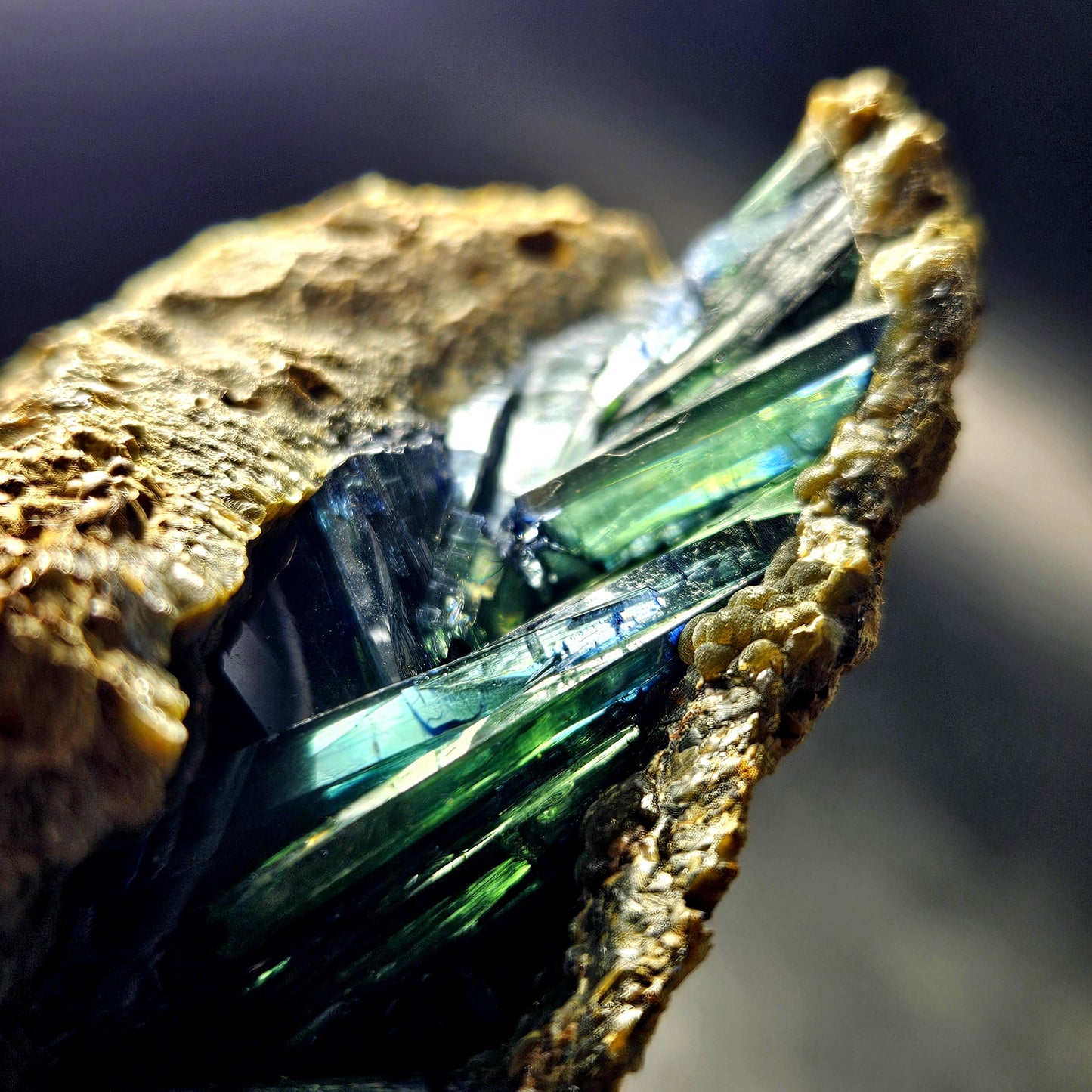 Vivianite Crystal Cluster 192g, Vivianite Specimen, Raw Blue