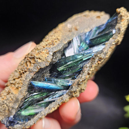 Vivianite Crystal Cluster 192g, Vivianite Specimen, Raw Blue