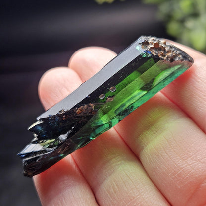 Vivianite Crystal Specimen 12.13g, Terminated Vivianite Crystal, Raw Blue
