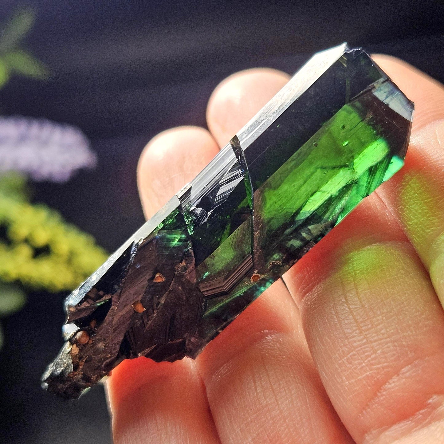 Vivianite Crystal Specimen 17.15g, Terminated Vivianite Crystal, Raw Blue