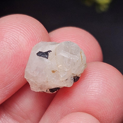 Phenacite Crystal with Black Tourmaline 9.30ct, Terminated Phenacite Specimen, Nigerian Phenakite Crystal