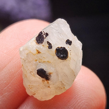 Phenacite Crystal with Black Tourmaline 9.30ct, Terminated Phenacite Specimen, Nigerian Phenakite Crystal