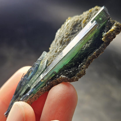 Vivianite Crystal Cluster 75.78g, Vivianite Specimen, Raw Blue