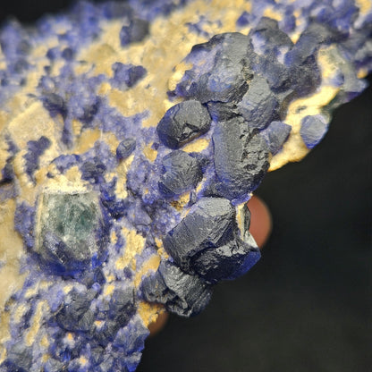 Blue Fluorite Crystal Cluster 1.37 lbs, "Blueberry" Fluorite Crystal Specimen
