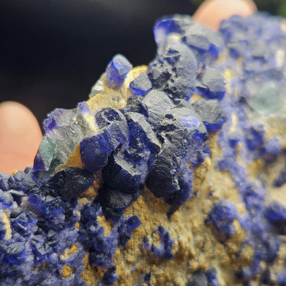 Blue Fluorite Crystal Cluster 1.37 lbs, "Blueberry" Fluorite Crystal Specimen