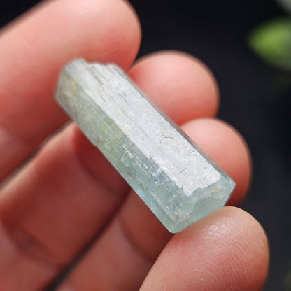 Terminated Aquamarine Crystal from Nigeria 3.55g, Nigerian Emerald Aquamarine, Vanadium Beryl