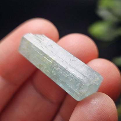 Terminated Aquamarine Crystal from Nigeria 3.55g, Nigerian Emerald Aquamarine, Vanadium Beryl