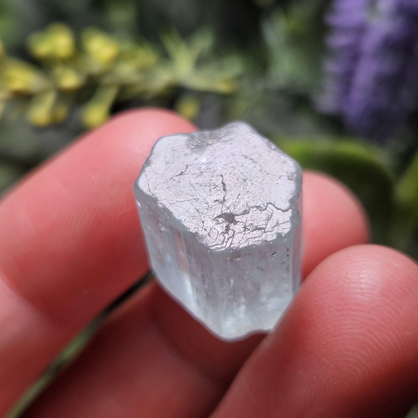 Double Terminated Aquamarine Crystal 5.54g, Raw Aquamarine Specimen