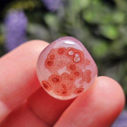 Snakeskin Fire Agate Crystal, Snakeskin Agate Tumbled Stone, Polished Dragonskin Agate