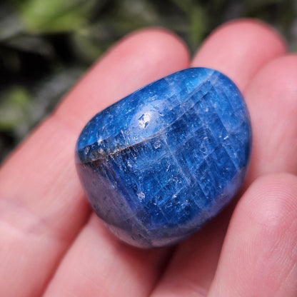 Blue Apatite Polished Crystal, Tumbled Blue Apatite, Polished Blue Apatite from Brazil