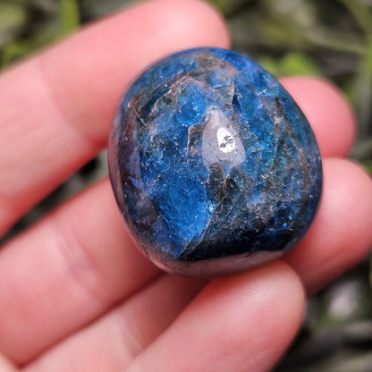 Blue Apatite Polished Crystal, Tumbled Blue Apatite, Polished Blue Apatite from Brazil
