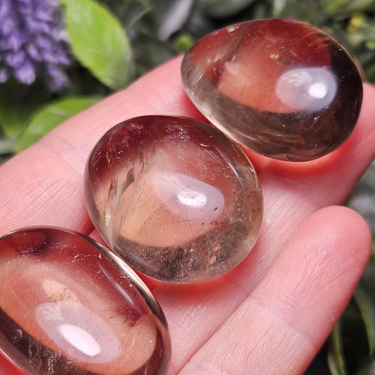 Smoky Quartz Palm Stone, Smoky Quartz Crystal, Polished Smoky Quartz Tumbled Stone from Madagascar