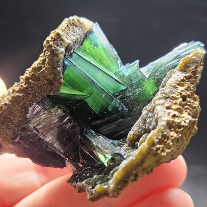 AAA Vivianite Crystal Cluster 89.77g, Vivianite Specimen, Raw Blue