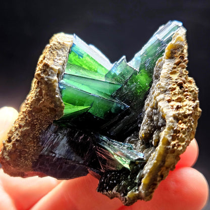 AAA Vivianite Crystal Cluster 89.77g, Vivianite Specimen, Raw Blue