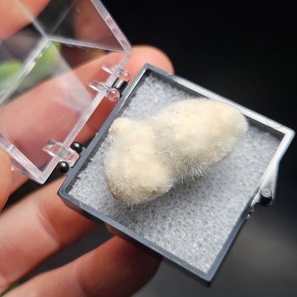 Okenite Ball Specimen from India, Okenite "Puffball" Crystal