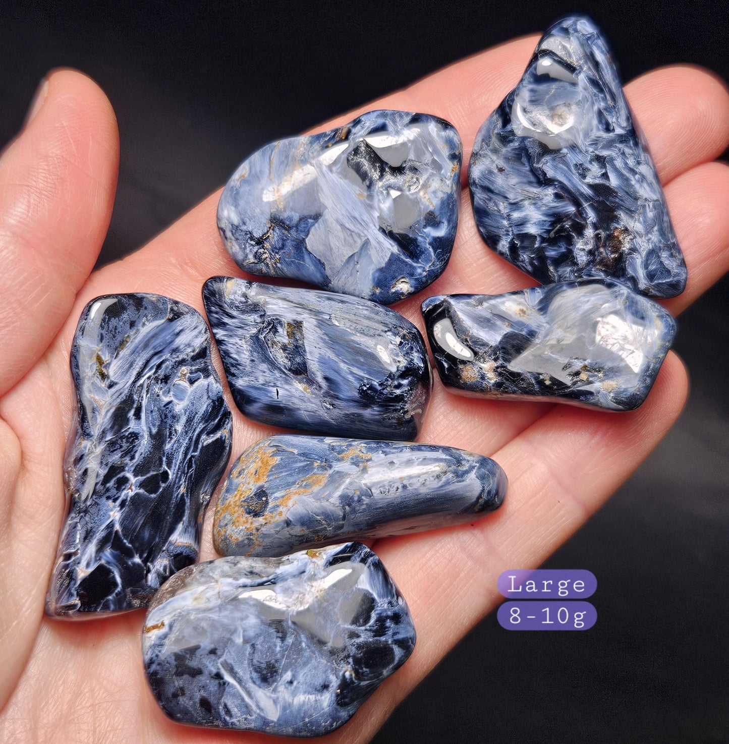Blue Pietersite Crystal Specimen, Choose Your Size