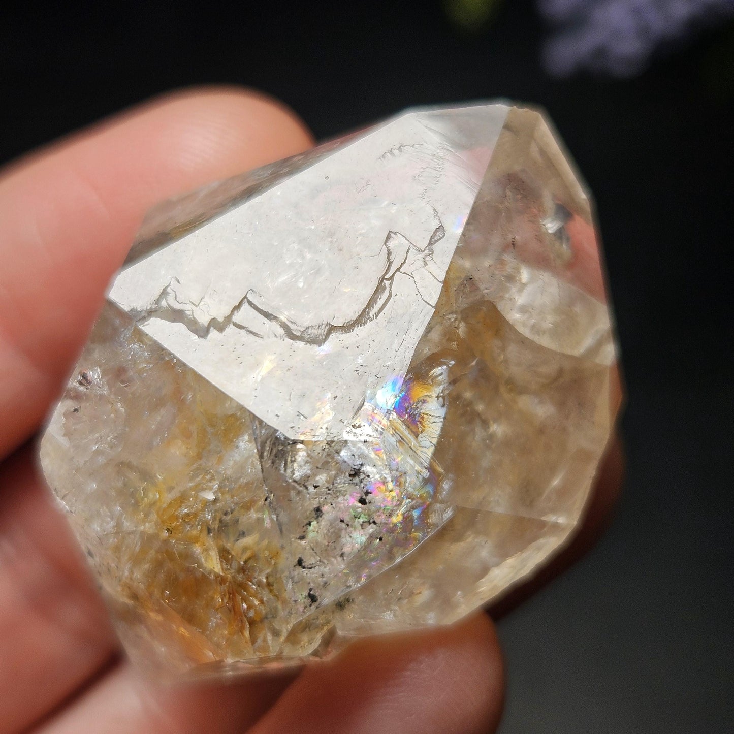 Rainbow Herkimer Diamond Quartz 33.38g