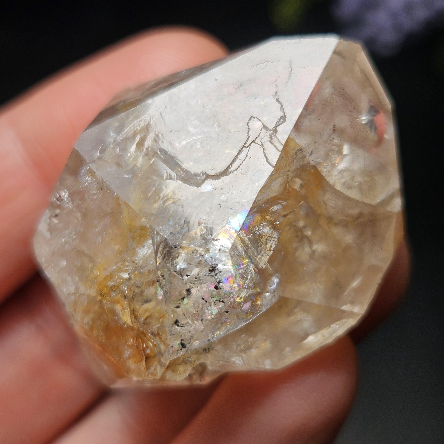 Rainbow Herkimer Diamond Quartz 33.38g