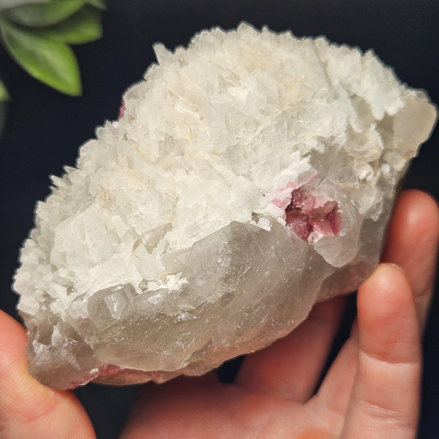 Pink Tourmaline in Quartz from Brazil 384.11g