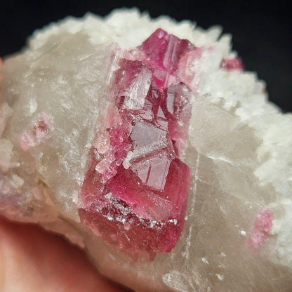 Pink Tourmaline in Quartz from Brazil 384.11g
