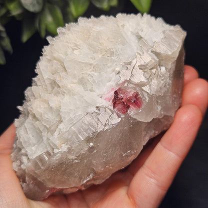 Pink Tourmaline in Quartz from Brazil 384.11g