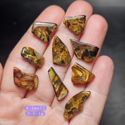 Golden Pietersite Stone, Authentic Namibian Polished Pietersite Specimen, Gold Pietersite Crystal