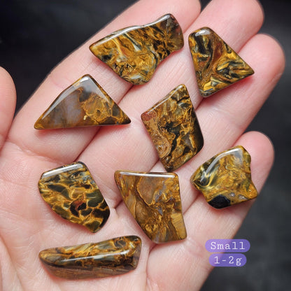 Golden Pietersite Stone, Authentic Namibian Polished Pietersite Specimen, Gold Pietersite Crystal