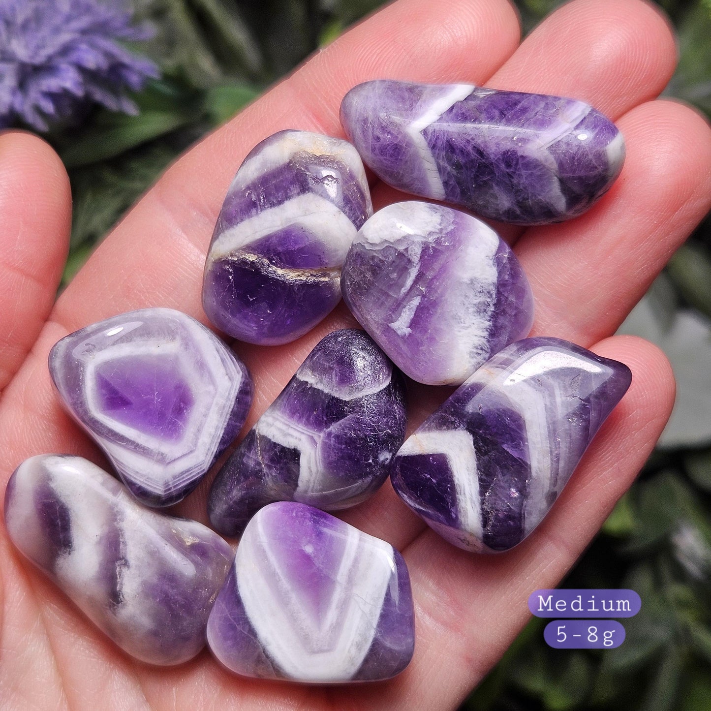Chevron Amethyst Crystal, Namibian Polished Amethyst, Choose Your Size