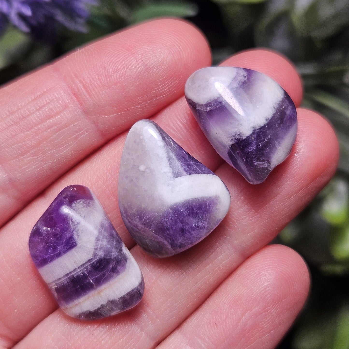 Chevron Amethyst Crystal, Namibian Polished Amethyst, Choose Your Size